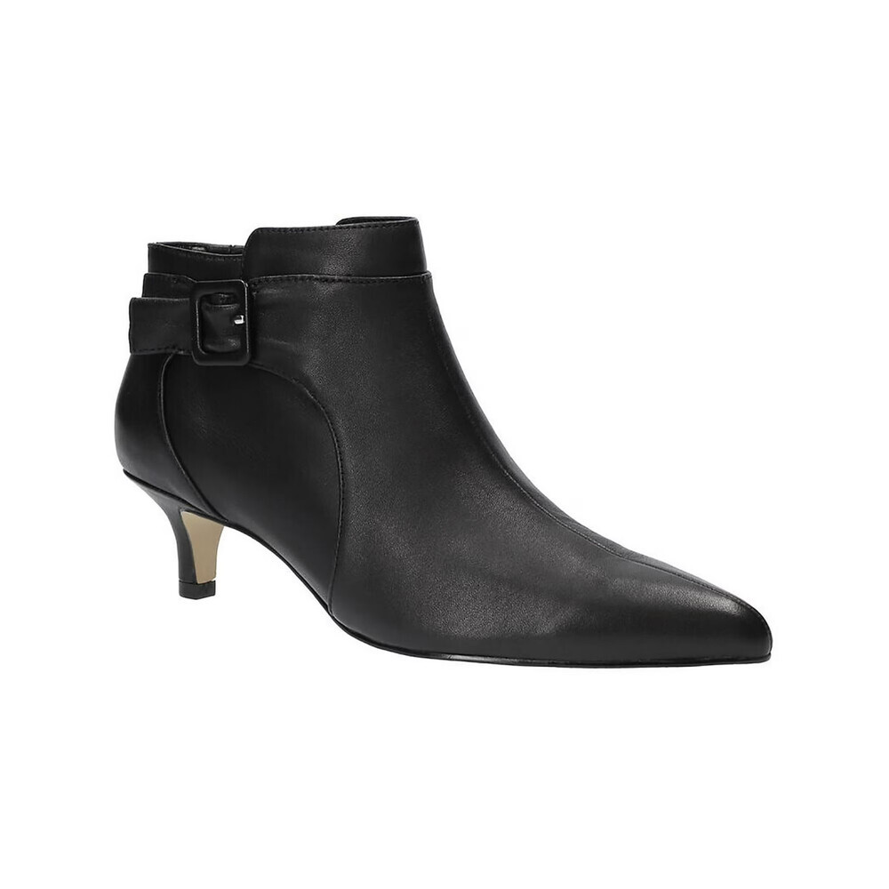 Bella Vita Bindi Boots Women's 6 Black Leather Pointed Toe Ankle Bootie HAWK178